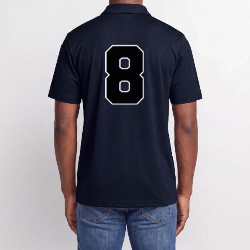 Varsity Number 8 College Style - Adidas Performance Polo