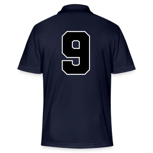 Varsity Number 9 Athletic Font - Adidas Performance Polo