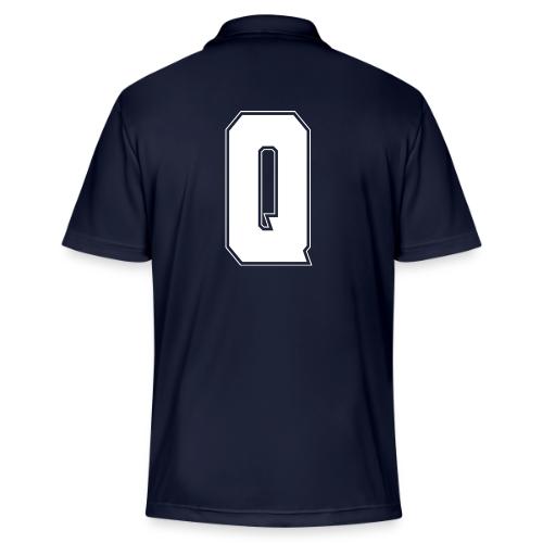 White Letter Q – Varsity Alphabet Monogram - Adidas Performance Polo