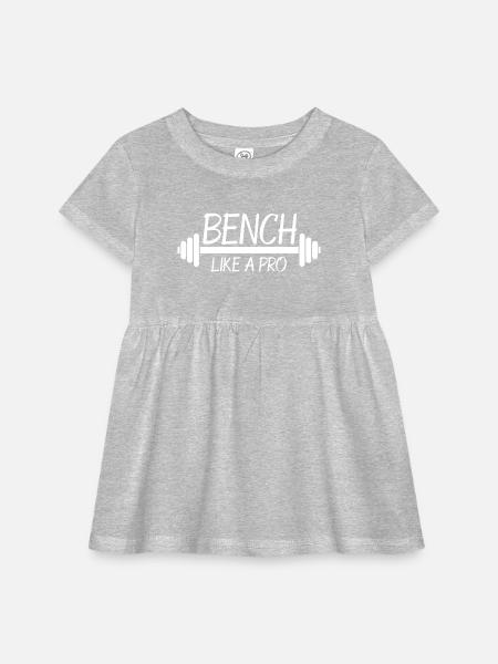 Bench Like A Pro - Infant Baby Rib Dress -  - Front