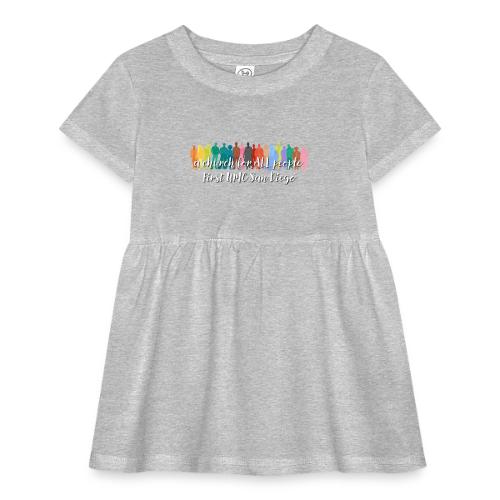 a church for all people - with colorful graphic - Infant Baby Rib Dress