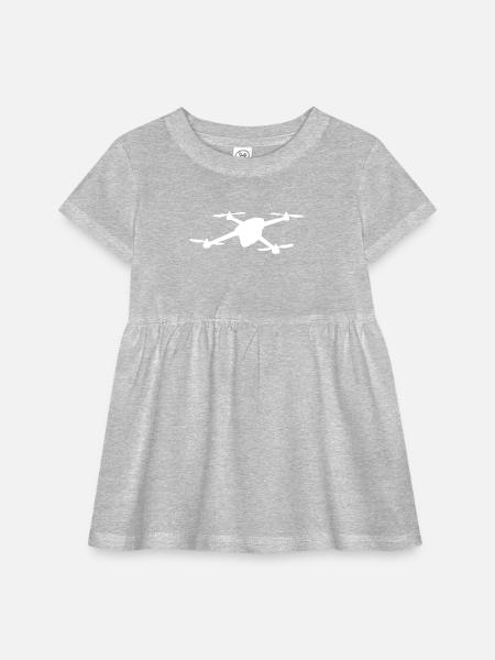 Funny drone pilot cartoon hobby pilot - Infant Baby Rib Dress -  - Front