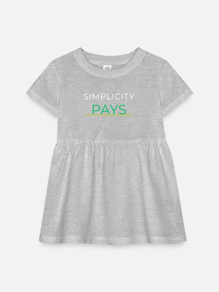 Simplicity Pays - Infant Baby Rib Dress -  - Front