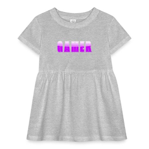 Gamer Purple Glossy Collegiate Design - Infant Baby Rib Dress