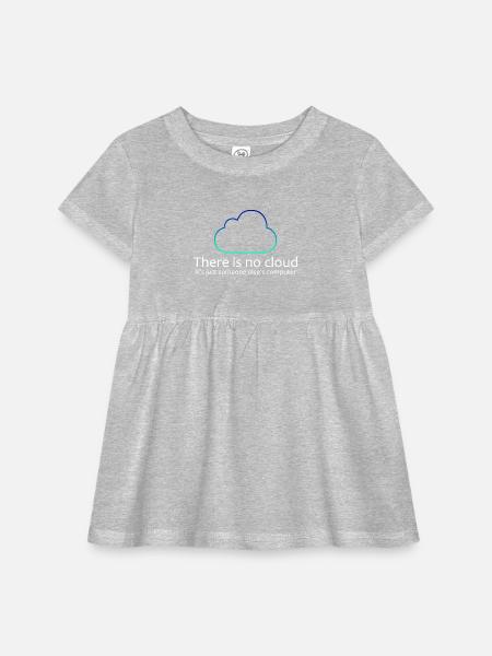 there is no cloud  - Infant Baby Rib Dress -  - Front