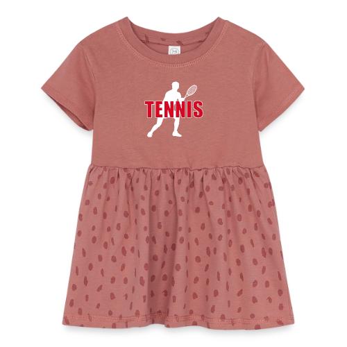 Red Court Tennis - Infant Baby Rib Dress