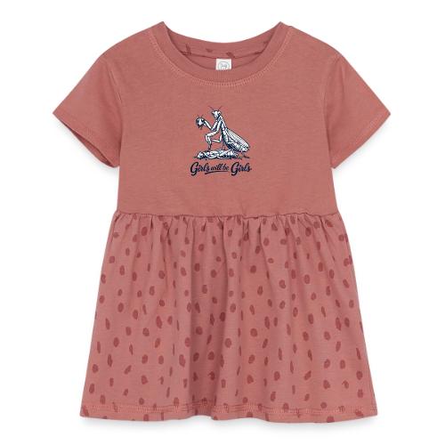 Girls Will Be Girls Praying Mantis Humor - Infant Baby Rib Dress
