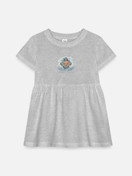 Aquarius pan - Infant Baby Rib Dress -  - Front