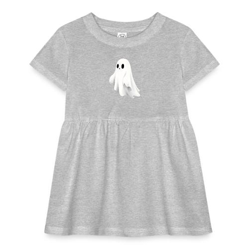 Cute Ghost Cartoon Design - Infant Baby Rib Dress