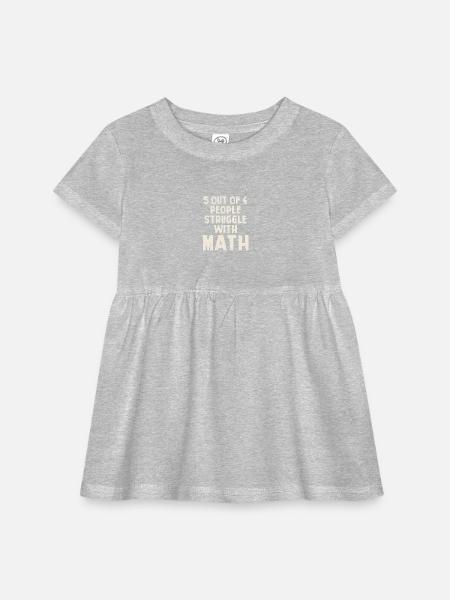 Math Paradox Tee 5 Out Of 4 - Infant Baby Rib Dress -  - Front