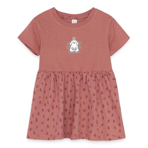 Cute Meditating Bunny Zen Yoga Animal - Infant Baby Rib Dress