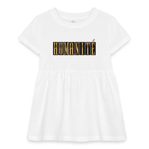 Humanity in Golden Letters - Infant Baby Rib Dress