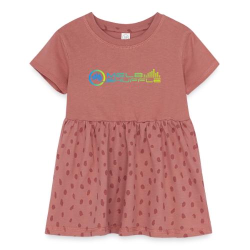 Melbshuffle Gradient Logo - Infant Baby Rib Dress