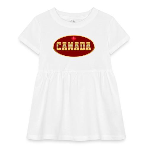Canada in golden letters - Infant Baby Rib Dress