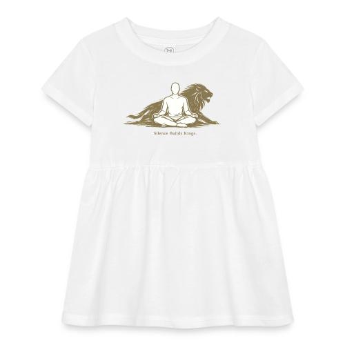 Silence Builds Kings Meditation Lion - Infant Baby Rib Dress