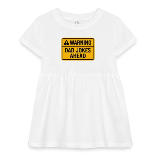 Fathers Day Gift Warning Dad Jokes Ahead T-Shirt - Infant Baby Rib Dress
