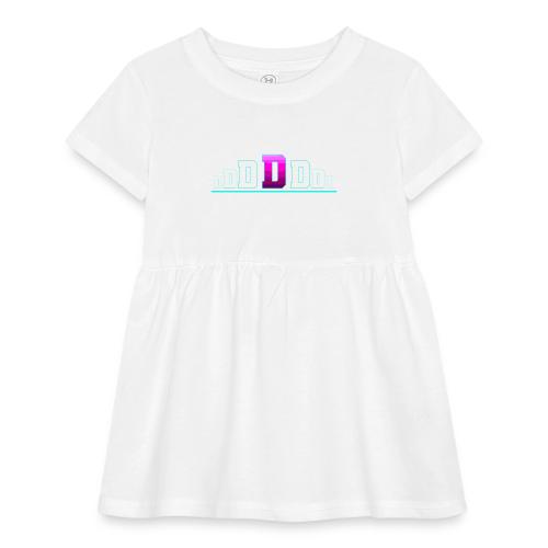 Letter D – Capital Varsity Alphabet Monogram - Infant Baby Rib Dress