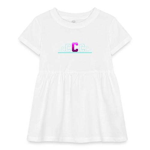 Letter C – Capital Varsity Alphabet Monogram - Infant Baby Rib Dress