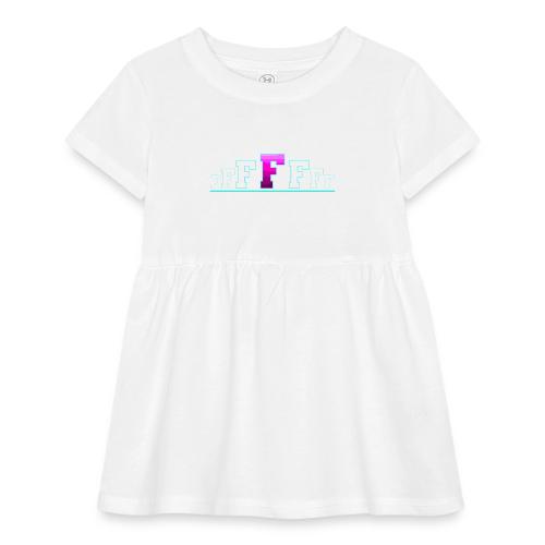 Letter F – Capital Varsity Alphabet Monogram - Infant Baby Rib Dress