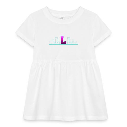 Letter L – Capital Varsity Alphabet Monogram - Infant Baby Rib Dress