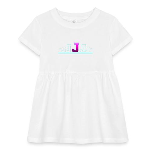Letter J – Capital Varsity Alphabet Monogram - Infant Baby Rib Dress