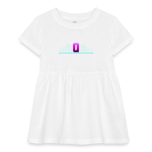 Letter Q – Capital Varsity Alphabet Monogram - Infant Baby Rib Dress