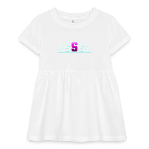 Letter S – Capital Varsity Alphabet Monogram - Infant Baby Rib Dress