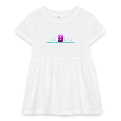 Letter B – Capital Varsity Alphabet Monogram - Infant Baby Rib Dress