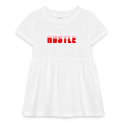 HUSTLE Bold Red Motivational Typography Design - Infant Baby Rib Dress