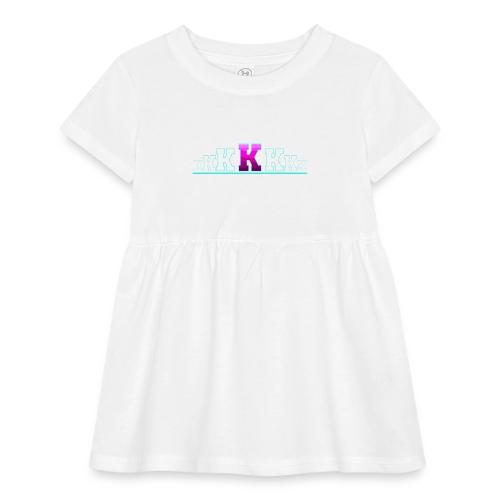 Letter K – Capital Varsity Alphabet Monogram - Infant Baby Rib Dress