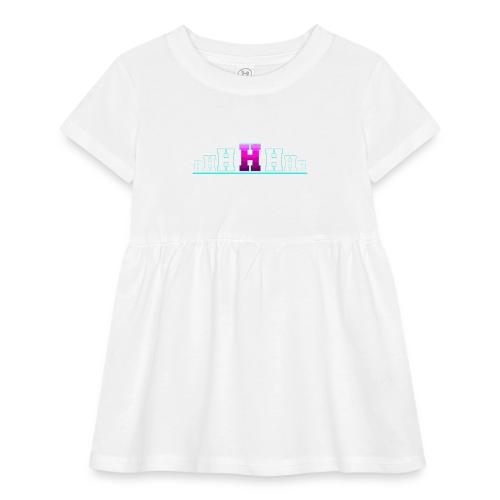 Letter H – Capital Varsity Alphabet Monogram - Infant Baby Rib Dress