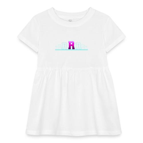 Letter R – Capital Varsity Alphabet Monogram - Infant Baby Rib Dress