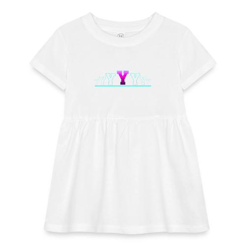 Letter Y – Capital Varsity Alphabet Monogram - Infant Baby Rib Dress