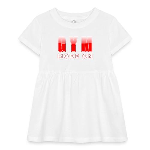 Gym Mode On Fitness Typography Design - Infant Baby Rib Dress