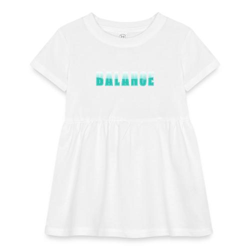 BALANCE Calm Teal Minimal Word Art Design - Infant Baby Rib Dress