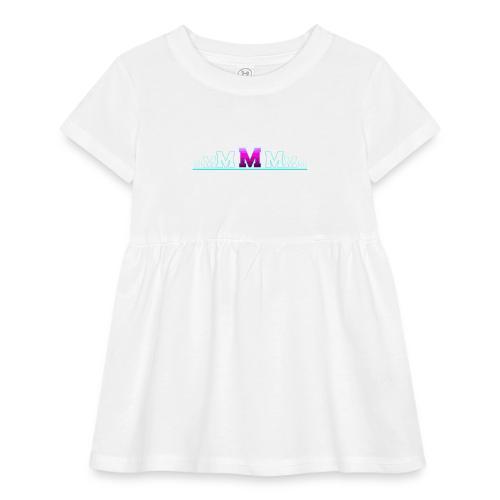 Letter M – Capital Varsity Alphabet Monogram - Infant Baby Rib Dress