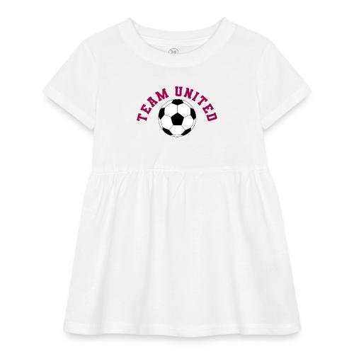 Team United Soccer Ball Sports Design - Infant Baby Rib Dress