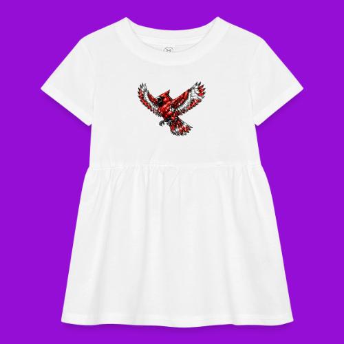 Cardinal in Flight - Infant Baby Rib Dress