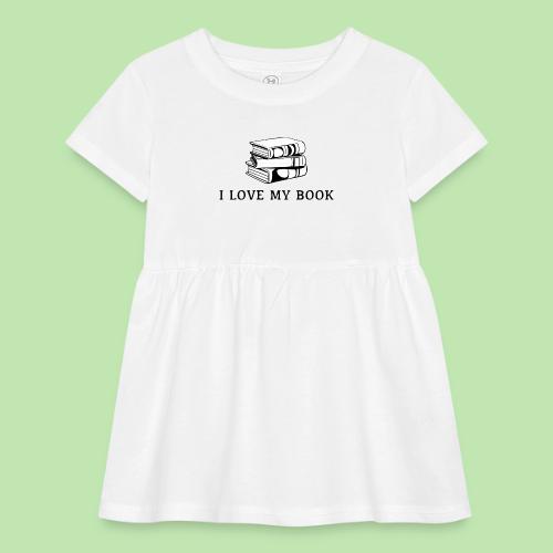 I love my book t-shirt - Infant Baby Rib Dress