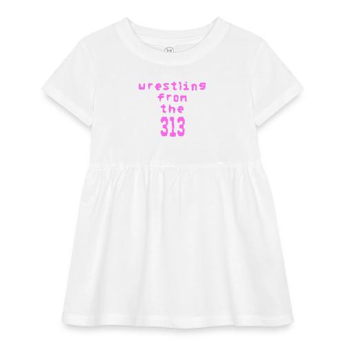 Wrestling from the 313 (pink) - Infant Baby Rib Dress