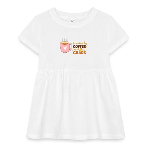 Powered by Coffee and Chaos - Infant Baby Rib Dress
