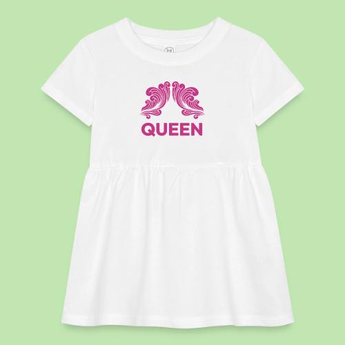 Queenlisse™ Signature Crown T-Shirt – Elegant - Infant Baby Rib Dress