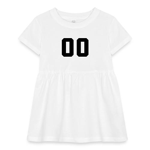 Varsity 00 Athletic Number Design - Infant Baby Rib Dress