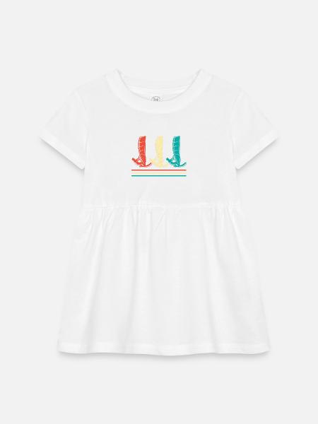 Windsurfing Water Sports Windsurfer - Infant Baby Rib Dress - white - Front