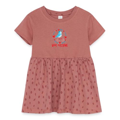 Cute Love Machine Bird - Infant Baby Rib Dress