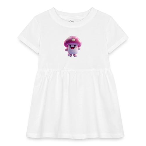 Mushroom: Purple Forest Friend - Infant Baby Rib Dress