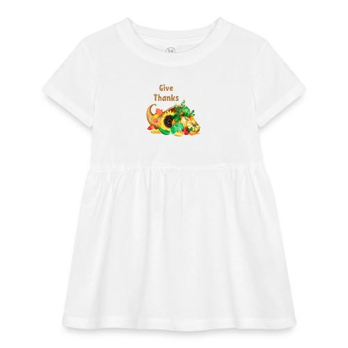 Give thanks - Infant Baby Rib Dress