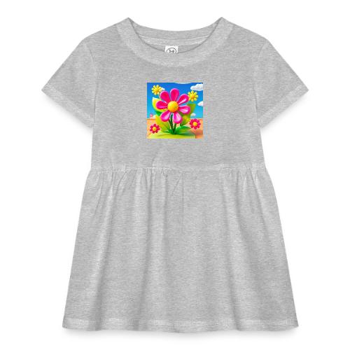 Pink Floral Peace | Sky & Nature Design - Infant Baby Rib Dress