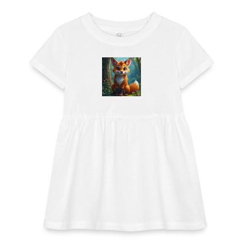 Magical fantasy fox in enchanted forest scene - Infant Baby Rib Dress