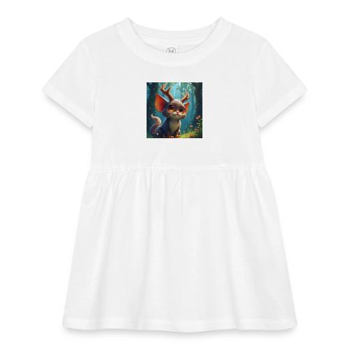 Magical Forest Creature with Deer Horns - Infant Baby Rib Dress
